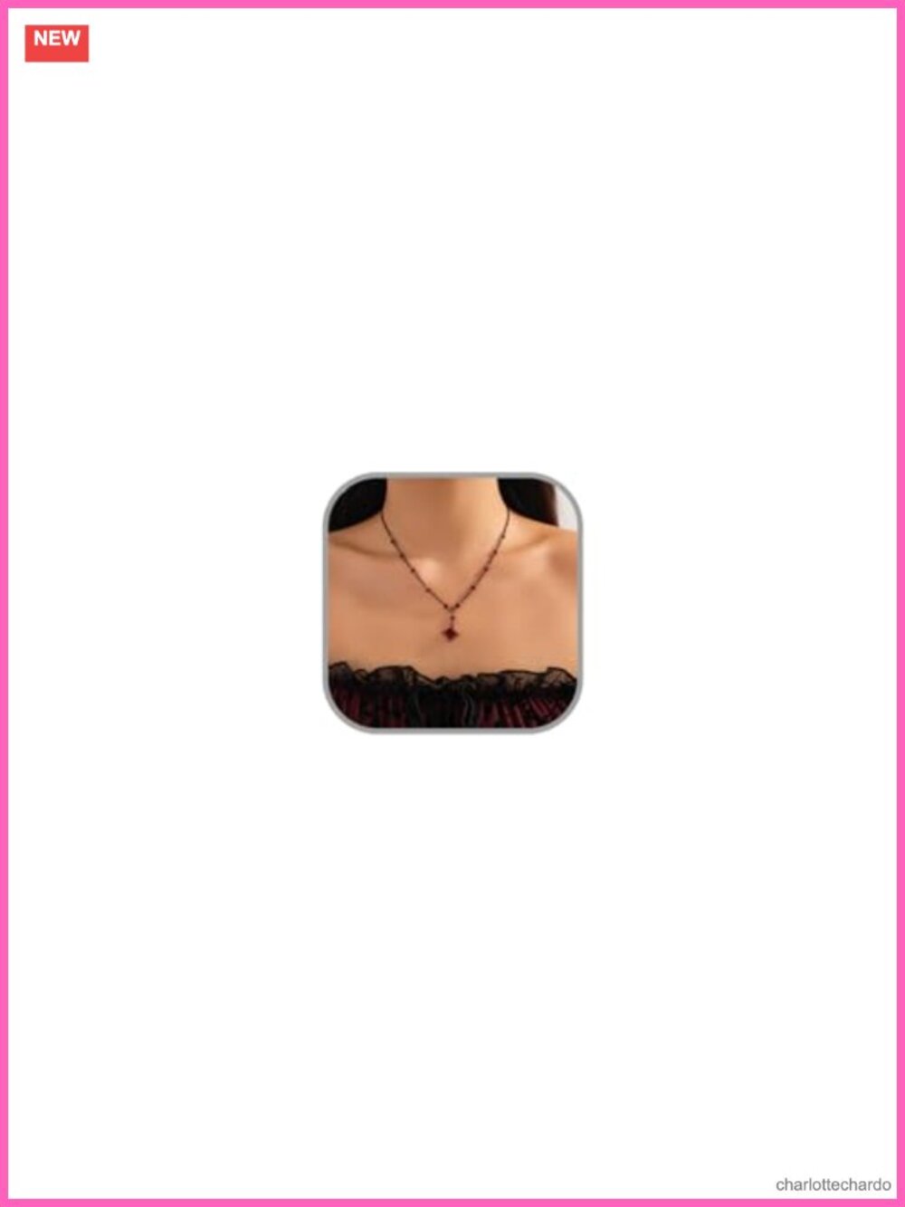 Gothic Vampire Blood Drop Y-Shaped Pendant Necklace Choker Halloween Cosplay